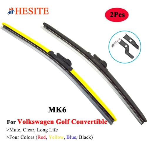 HESITE Colorful Windscreen Wiper Blades For VW Volkswagen Golf 7 MK7 Alltrack Variant GTI Accessories 2016 2017 2018 Car Wipers