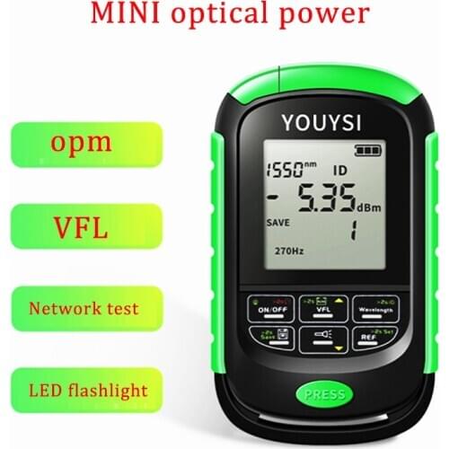 New 4in1 Optical Power Meter Visual Fault Locator Network Cable Test OPM Optical Fiber Tester 5km 15km 30km 30MW VFL LED