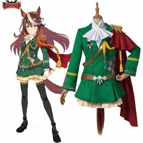 Cosplay Legend Game Umamusume:Pretty Derby Symboli Rudolf Costume Combat Military Uniform Activity Party Role Play Fancy Dress