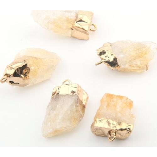 Natural Stone crystal Pendants Exquisite accessories Irregular DIY for Necklace or Jewelry Making size 20*15*8mm