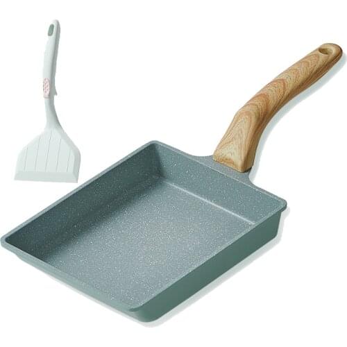 Japanese Style Frying Eggs Pans Square Mini Non-Stick Pan Aluminium Alloy Tamagoyaki Frying Pan Breakfast Cooking Tool