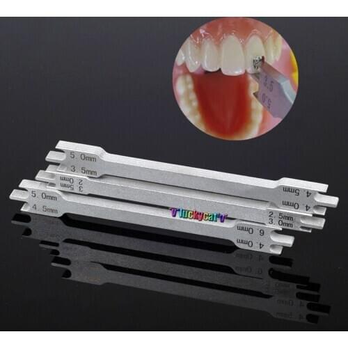 New 3Pcs Dental Orthodon Bracket Locator Bracket Gauge 5mm 4mm 3.5mm