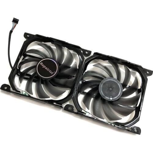 2pcs/Set InnoVISION GPU VGA Card Cooler Fan For INNO3D GEFORCE GTX1080 X2 GTX 1080TI-X2 Graphics As Replacement