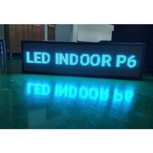 P6 indoor led display 768mm * 192mm Door head advertising Store signs screen P2 P2.5 P3 P4 P5
