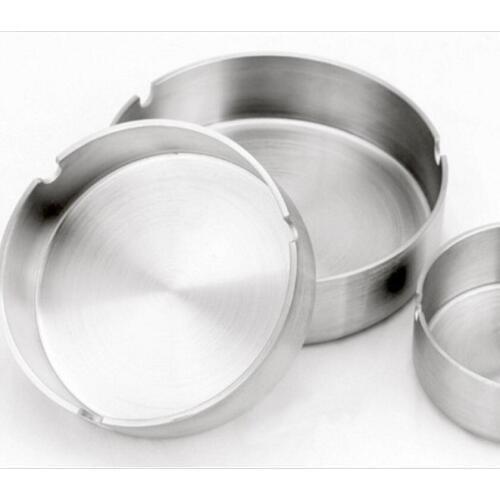 Stainless Steel Ashtray Home Smoking Tray Restaurant Bar Supplies