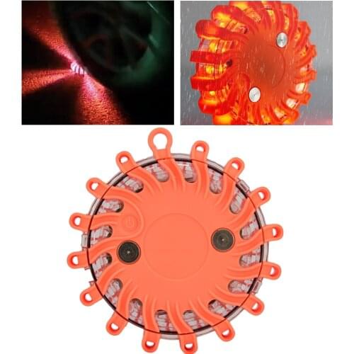 Rechargeable LED Roadside Flares Warning Flashing Safety Emergency Light Traffic Warning Lights 100-240V AU/US/EU Plug