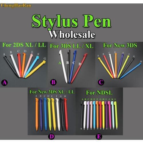 ChengHaoRan Mix Wholesale For NDSL Plastic Touch Screen Stylus Pen For New 2DS XL LL New 3DS LL XL Game Accessories For NDSi