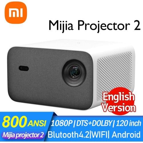 Xiaomi mijia Projector 2 Full HD 1080P Projector 800 ANSI Auto Keystone Correction Home Theater Support 4K Video Android Beamer