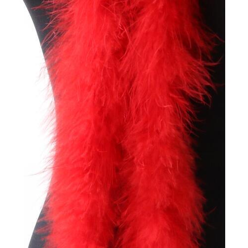 15 Grams Fluffy Turkey Feather Boa Stage Clothing Shawl Dyed 2 Meters/1pcs Real Marabou Feathers Decoration Accessory Wholesale