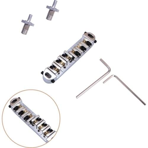 Roller Saddle Locking Tune-O-Matic Chrome Guitar Bridge Fit