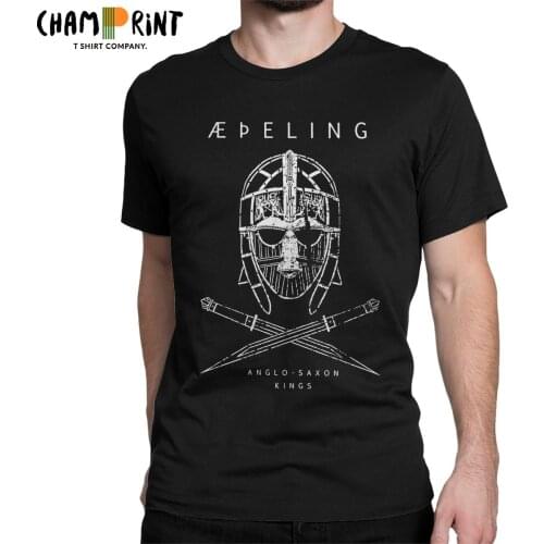 Saxon Anglo Spartan Medieval Dark Age T-Shirt Men Funny Pure Cotton Tee Shirt Crew Neck Short Sleeve T Shirt Gift Clothing