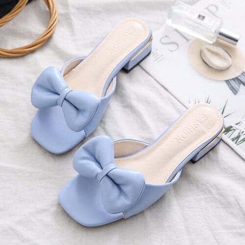 New Slippers Women Slides Summer Heels Bow Summer Sandals Weave Slipper Indoor Outdoor Linen Flip-flops Beach Shoes Slipper 2021