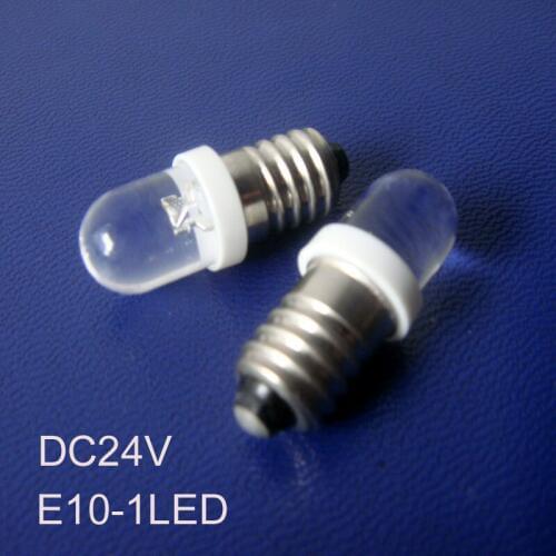 High quality 24V E10 led instrument lights,E10 24v led lights,E10 24v LED indicating lamp led pilot lamp free shipping 20pcs/lot