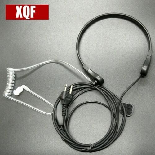 XQF Floating island finger throat control headset for ICOM V8/F3/F4S Vertex VX-510 Radio Walkie Talkie
