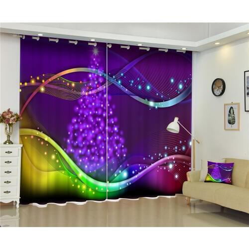 Curtains Christmas Luxury Blackout 3D Window Curtains For Living Room kids Bedroom Drapes cortinas Rideaux Customized size