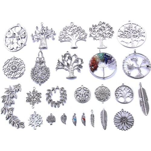 10pcs/lot Wholesale Tree of life Charms Pendant Jewelry Accessories Charms Earring Pendant Charms For Jewelry Making