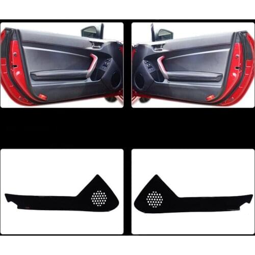2pcs Fabric Door Protection Mats Anti-kick Decorative Pads For Subaru BRZ 2013