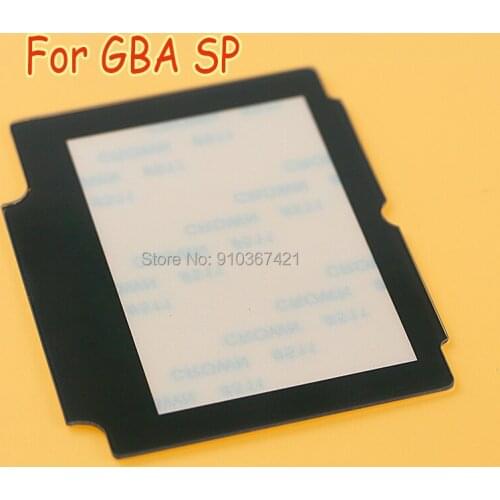 20pcs/lot Glass LCD Display Screen Lens Protection Panel Cover Replacement for Nintend GBA SP W/ Adhesive Tape Repair part