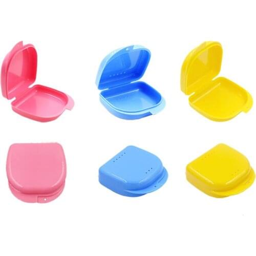 200pcs Newest Compact Colorful Dental Orthodontic Retainer Box/Case for sale mouthguards biteguards dentures Sport Guard lin4294