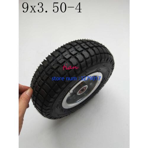 2019 Hot Sale Good Quality Electric Scooter 9X3.50-4 Wheel Rims with Inner Tube Fits Gas Scooter Pocket Bike Electric Tricycle