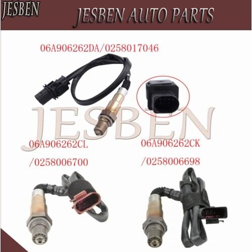3PCS 06A906262DA 06A906262CL 06A906262CK Front Rear Lambda Oxygen O2 Sensor Fit for VW Jetta 2.5L Golf R32 Vento 2006-2014