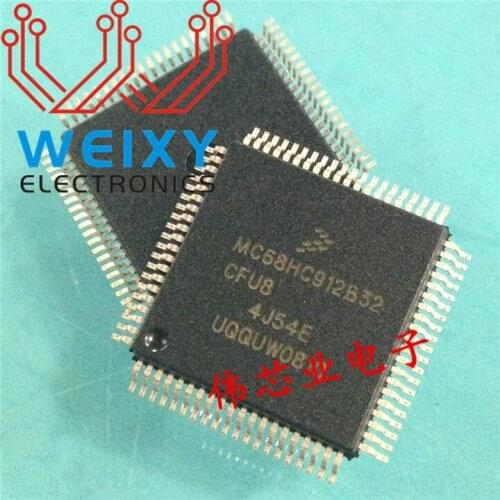 5PCS/LOT MC68HC912 MC68HC912B32CFU8 4J54E QFP80 Automotive computer board commonly used vulnerable CPU CHIPS