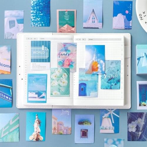 50 pcs 4 Design Cartoon daily Stickers Scrapbooking material stickers aesthet Supplies notebooks Diary Album Stick Label