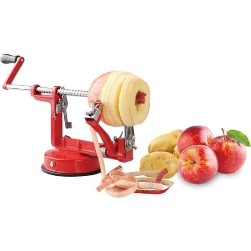 3 in 1 Steel Fruit Potato Apple Machine Peeler Corer Slinky Slicer Cutter Bar Home Hand-cranked Clipping Fruit Potato Peeler