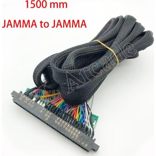 Arcade game machine 28pin JAMMA extension cable 1500 mm Jamma harness connectors Gold finger, for arcade game parts/Coin operato