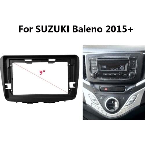 Car Radio Fascia For SUZUKI Baleno 2015+ Auto Stereo ABS Plastic Panel Mounting Bezel Faceplate DVD/CD Audio Dash Frame Kit