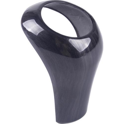 Beler ABS Black Wood Grain Gear Shift Knob Head Cover Fit for Benz W203 W204 S204 W211 W212