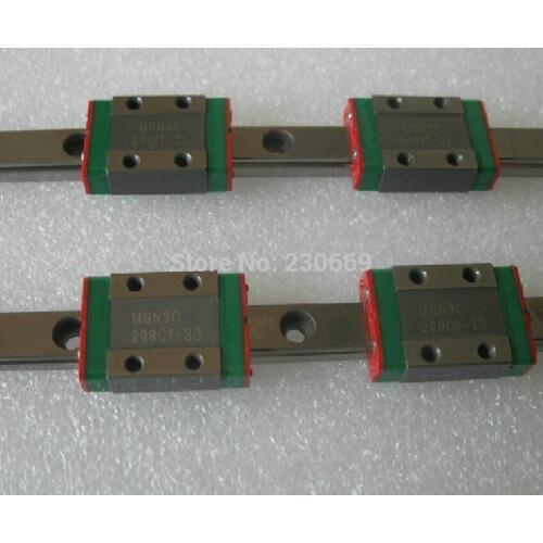 Free shipping for 12mm Linear Guide MGN12 L= 600mm linear motion rail + MGN12C Long linear carriage for CNC X Y Z Axis