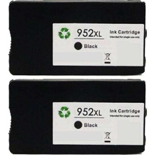 2 Black Pack Compatible Replacements for HP 952 / 952XL Ink Cartridgesfor OfficeJet 7740 8702 8715 & OfficeJet Pro 7740 8210