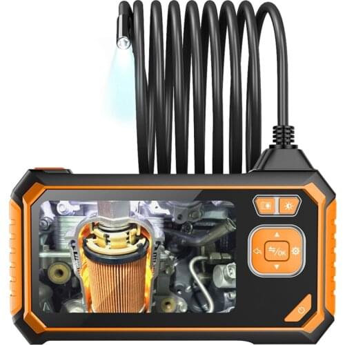 4.3inch LCD Digital Industrial Endoscope Profession Dual Lens Snake Camera 1080P HD IP67 Waterproof Car Inspection Camera