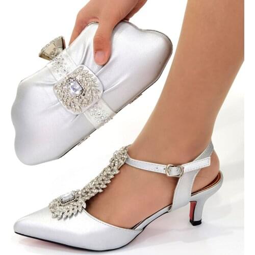 Doershow African Matching Shoes and Bags Italian In Women Nigerian Party Shoe and Bag Sets Women Shoes and Bag Set SJB1-23