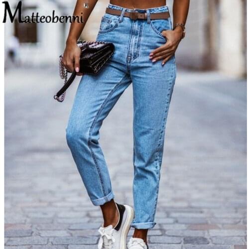Stretchy High Waisted Slim Jeans Women Fashion Trousers Skinny Blue Pencil Jeans 2021 Spring New Casual Vintage Streetwear Jeans