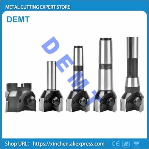 Indexable end mills One-piece shank 30-100mm MT3 Right angle milling cutter for TPKR TPKN 1603 / TPKN2204 or 3100511 / 3130511