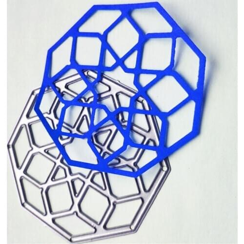 Metal Lotus mirror paper die cutting dies for Scrapbooking/DIY Easter wedding Halloween Easter card