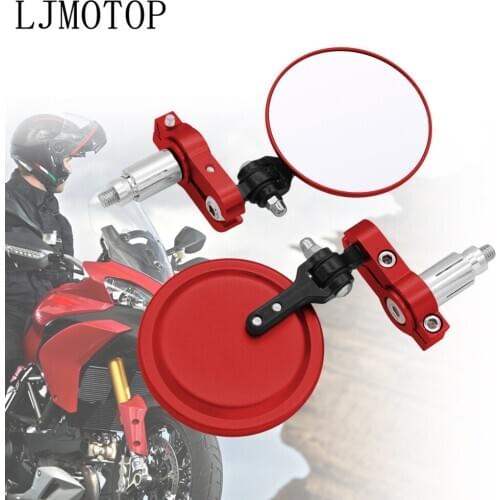 22mm Motorcycle Aluminum Rear View Handle Bar End Side Rearview Mirrors For Buell 1125CR 1125R M2 Cyclone Ulysses XB12X X1 XB12