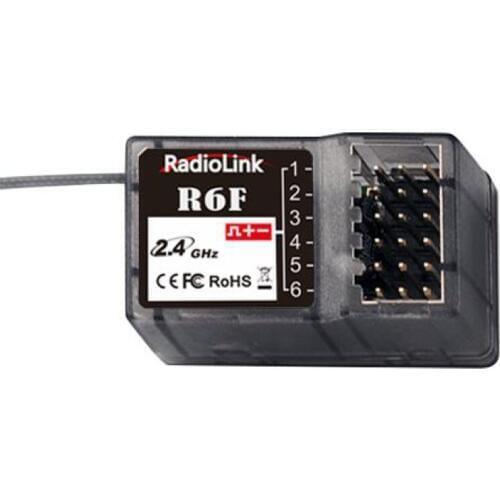 RadioLink R6F 2.4Ghz 6CH RC Car Receiver for RC6GS RC4GS RC3S RC4G T8FB RC Transmitter Remote Controller Car Toys