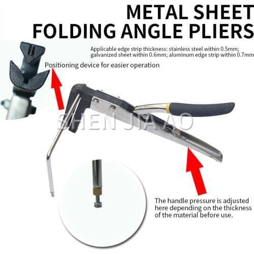 Manual Metal Sheet Folding Machine Borderless Word Stainless Steel Luminous Word Special Bender Bending Pliers Angle Clamp 1PC