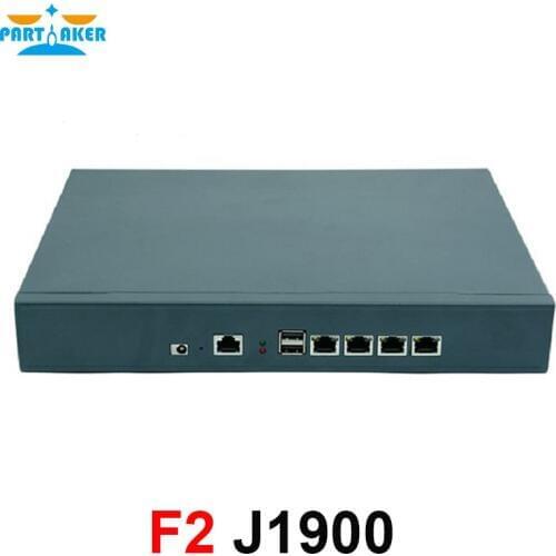 Partaker F2 Intel Celeron J1900 desktop 4 LAN hardware firewall pfsense network security with 4GB Ram 64GB SSD