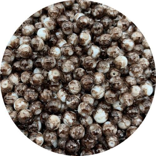 4/6/8/10mm Glass Beads Round Loose Spaced Beads DIY Bracelet Earrings Charms Necklace Beads For Jewelry Making SHS209