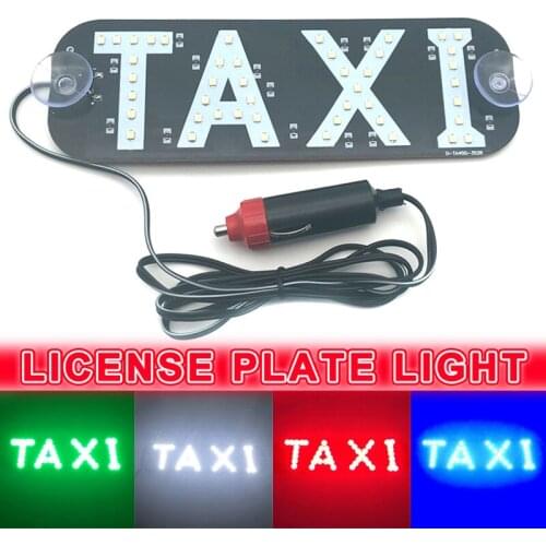 Taxi LED Sign Warning Light Decoration Indicator Shockproof Safe DC 12V for Car Car Styling