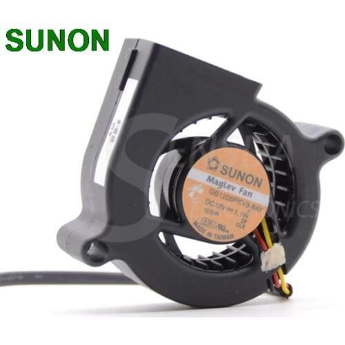 Original For Sunon 5020 GB1205PKV3-8AY 12V 1.1W dc Blower Centrifugal Projector Cooling Fan