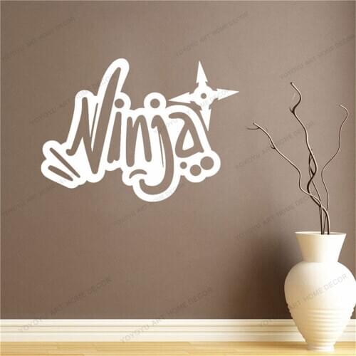 Japanese Warrior Samurai Ninja Wall Decal Vinyl Sticker Fighting Martial Fight Art Home Interior Decor Kids Room Decor CX894