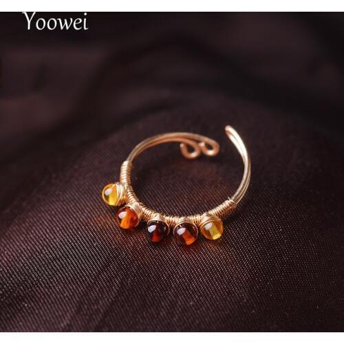 Yoowei Women's Gold Rings