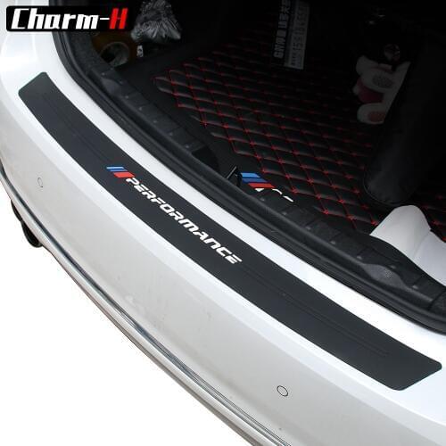 2018 New Performance Rubber Car Rear Bumper Trim Guard Plate Protector Sticker For bmw e39 e46 e90 f30 f10 f01 f20 f32 f33 Z4 X1