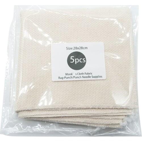 5pcs Monks Cloth Sewing Punch Needle DIY Embroidery Needlework Sewing Accessory E15B