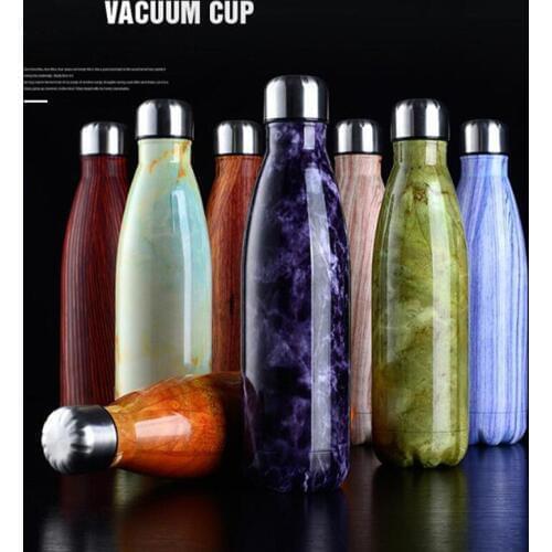 500ml Thermos Bottle Stainless steel Vacuum Flask Insulated Travel Mug Coke Bottles Sport Bottle Drinkware Thermos Mug Car